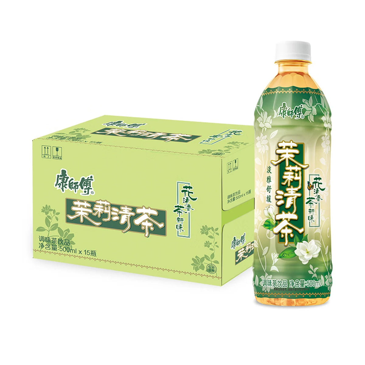 康师傅茉莉清茶 15*500ml整箱，保质期到明年6月