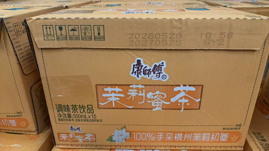 康师傅茉莉蜜茶 15*500ml整箱，保质期到明年6月