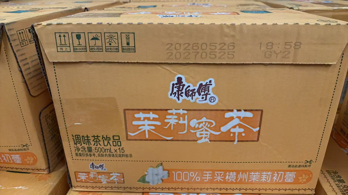 康师傅茉莉蜜茶 15*500ml整箱，保质期到明年6月